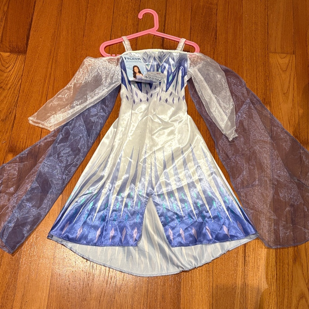 Disney Frozen Kids Costume with Blue and White Design